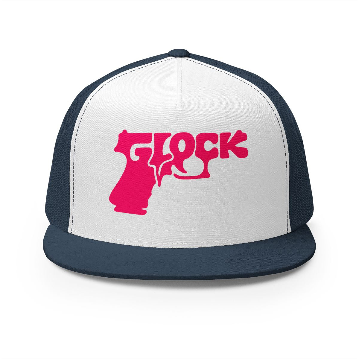 5 Panel Trucker Cap-PINK GLOCK LOGO-SCUMMIEBEARZ™️
