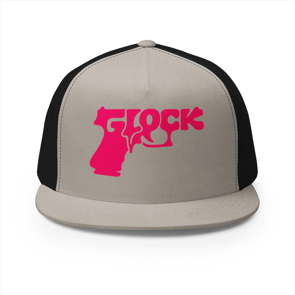 5 Panel Trucker Cap-PINK GLOCK LOGO-SCUMMIEBEARZ™️
