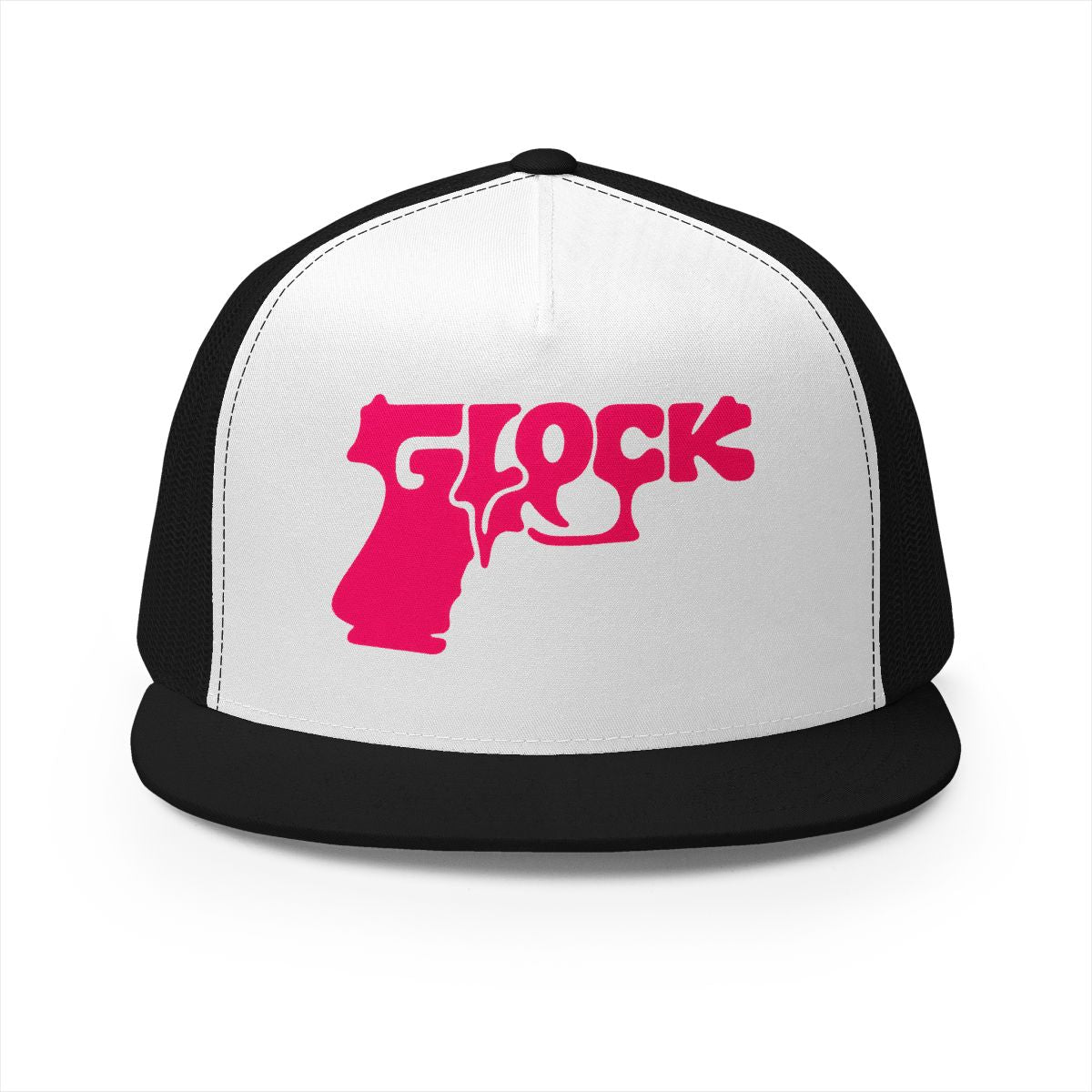 5 Panel Trucker Cap-PINK GLOCK LOGO-SCUMMIEBEARZ™️
