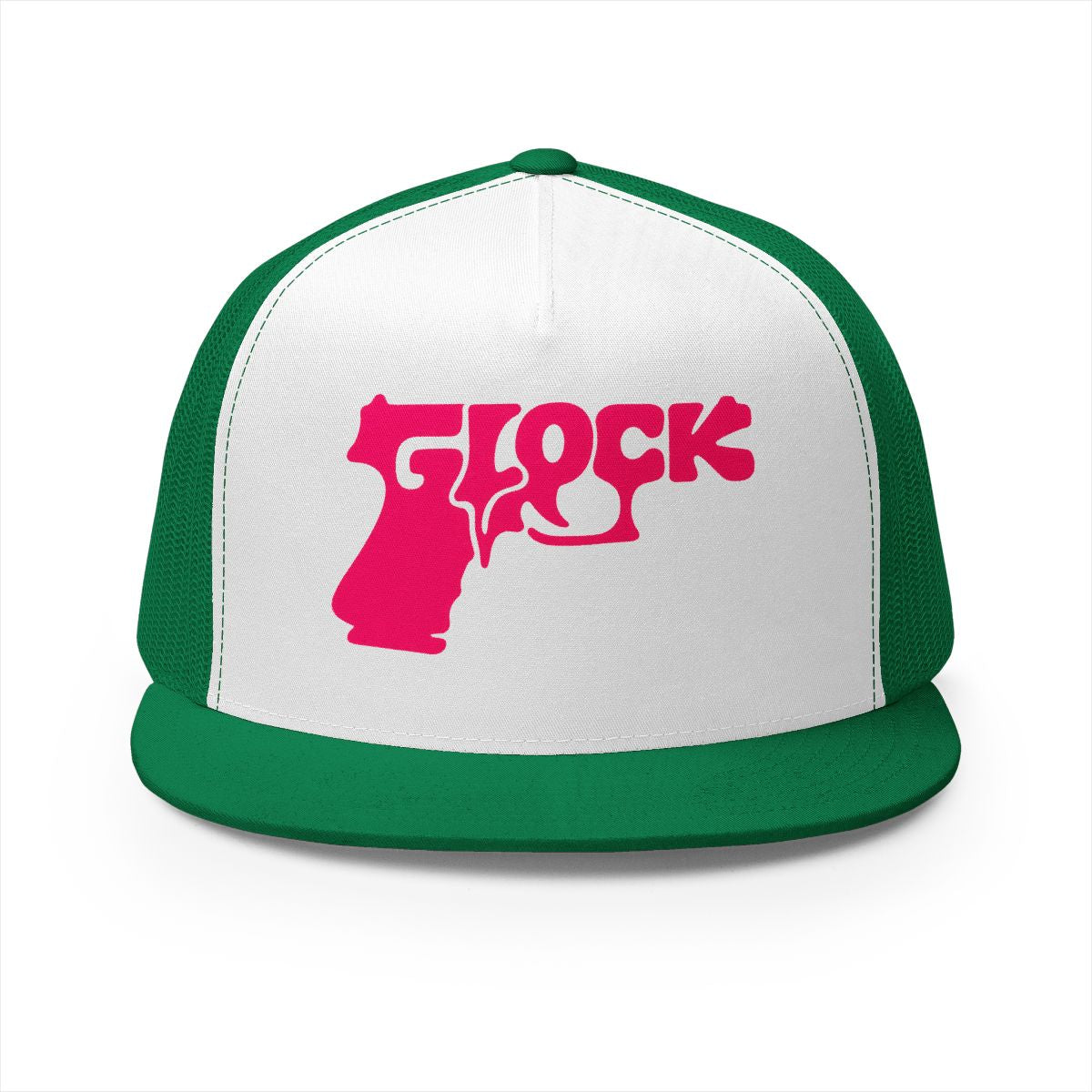 5 Panel Trucker Cap-PINK GLOCK LOGO-SCUMMIEBEARZ™️