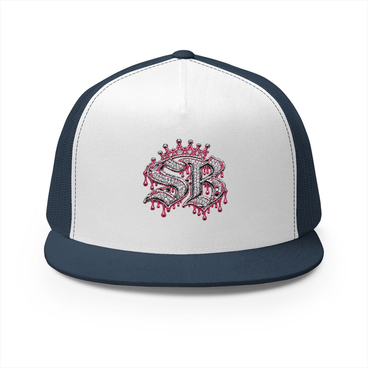 5 Panel Trucker Cap-PINK SB LOGO-SCUMMIEBEARZ™️
