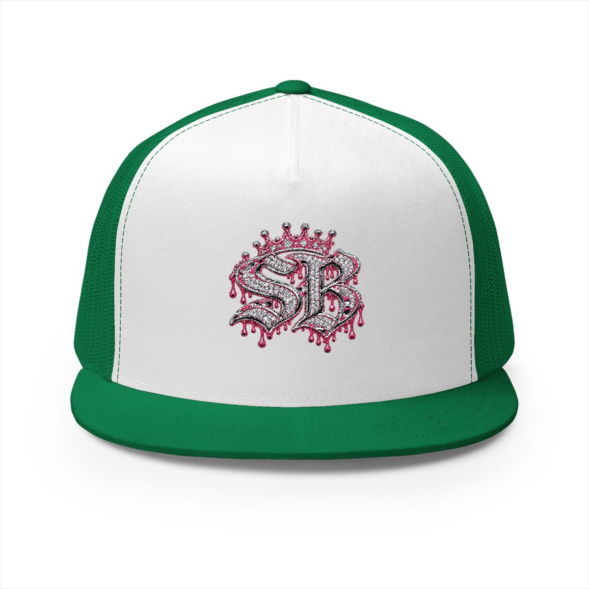 5 Panel Trucker Cap-PINK SB LOGO-SCUMMIEBEARZ™️