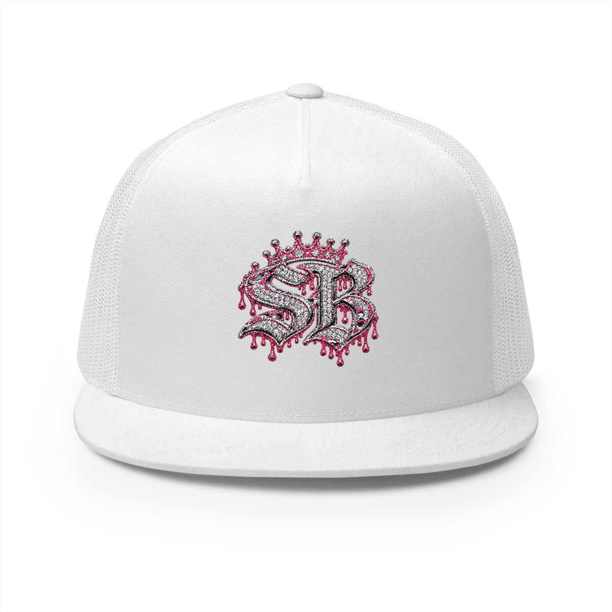 5 Panel Trucker Cap-PINK SB LOGO-SCUMMIEBEARZ™️