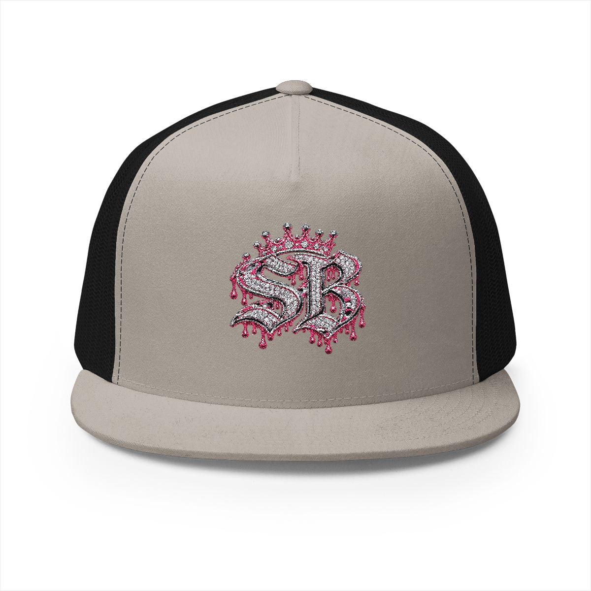 5 Panel Trucker Cap-PINK SB LOGO-SCUMMIEBEARZ™️