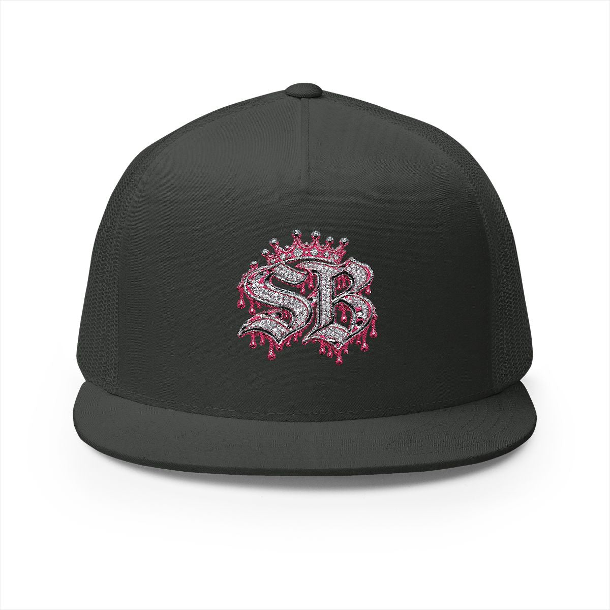 5 Panel Trucker Cap-PINK SB LOGO-SCUMMIEBEARZ™️