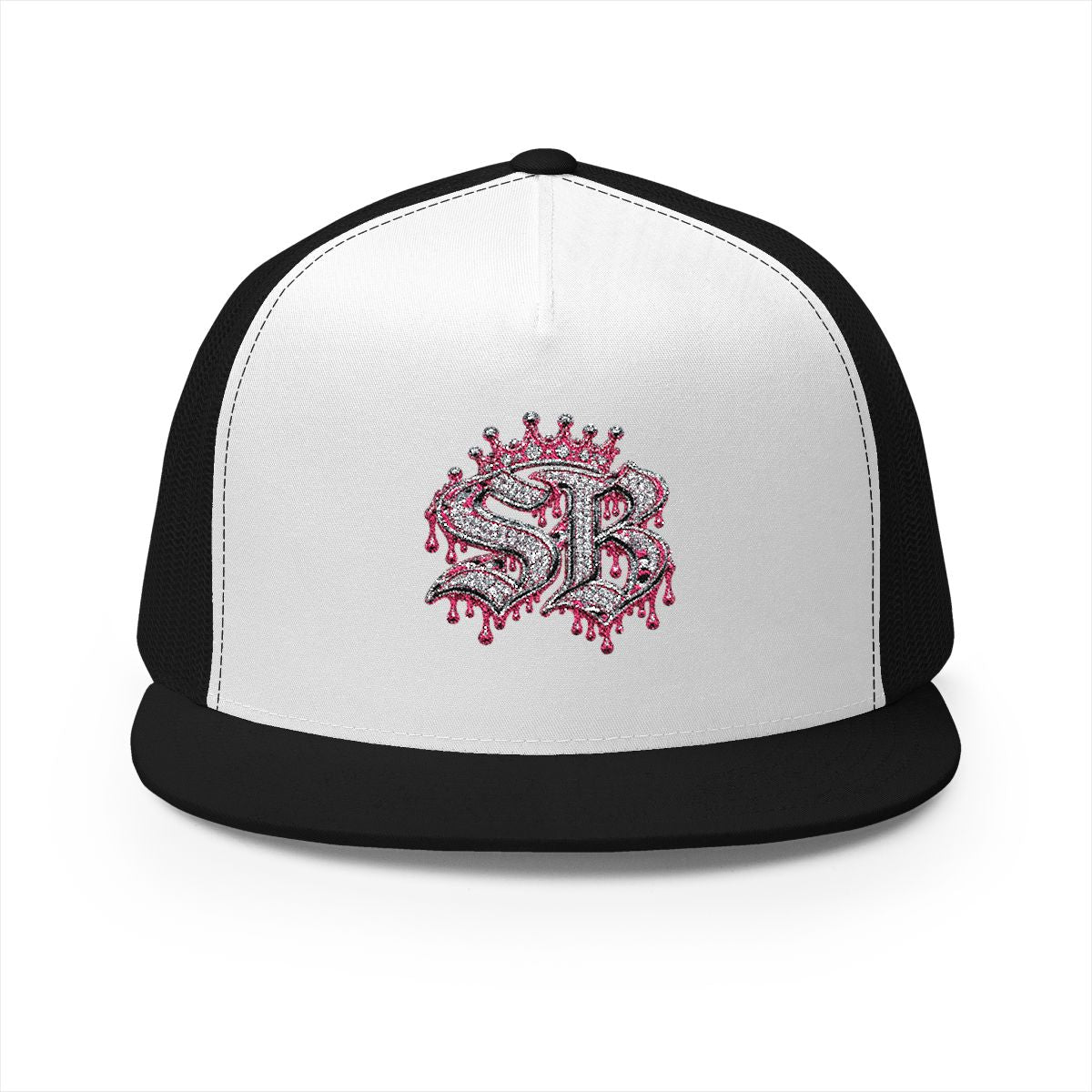 5 Panel Trucker Cap-PINK SB LOGO-SCUMMIEBEARZ™️