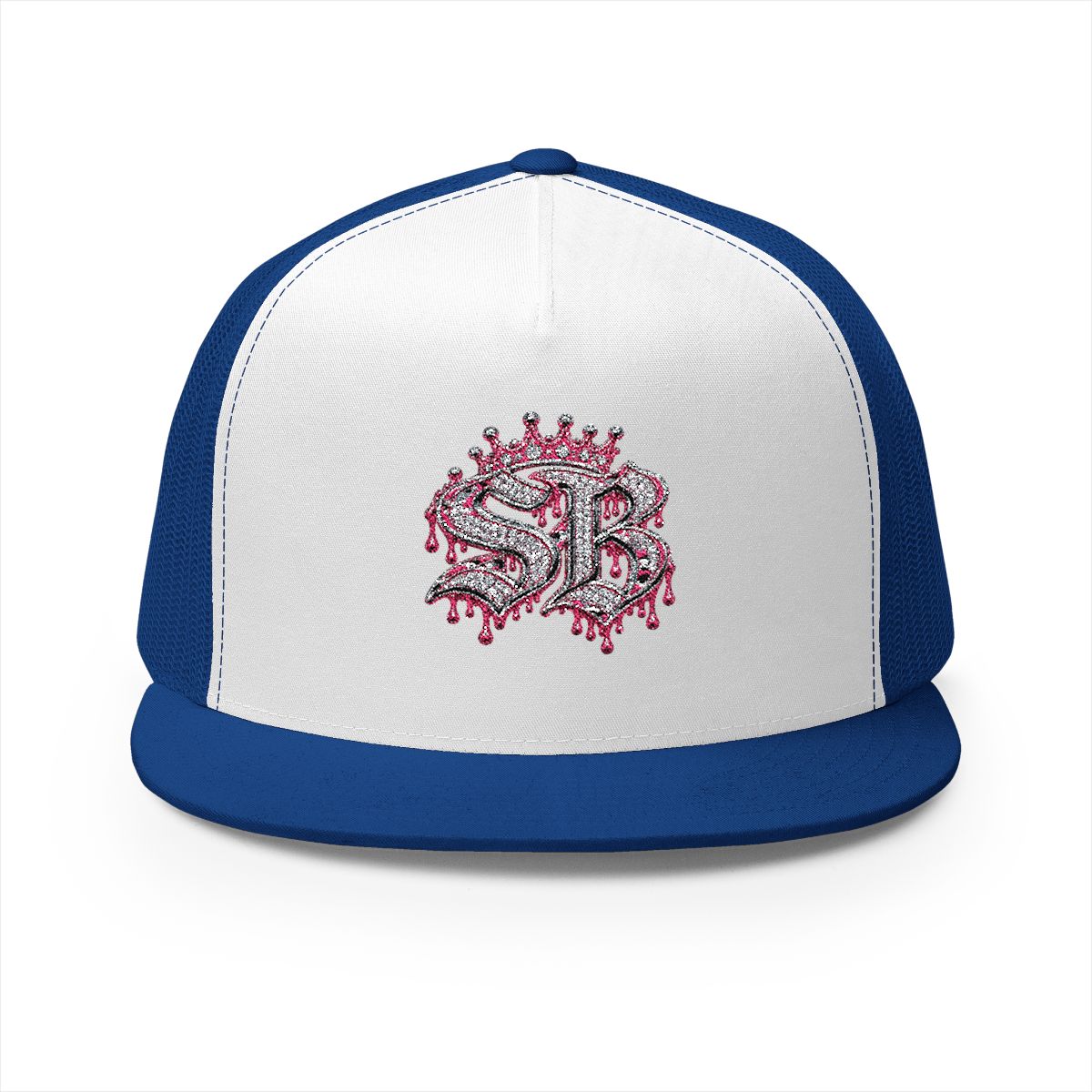 5 Panel Trucker Cap-PINK SB LOGO-SCUMMIEBEARZ™️