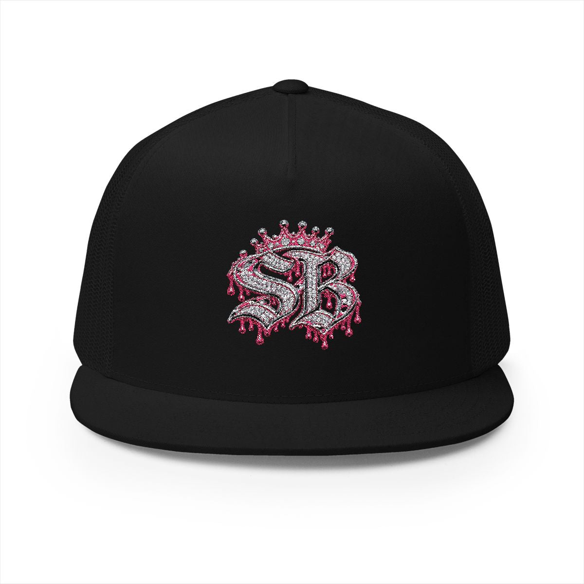 5 Panel Trucker Cap-PINK SB LOGO-SCUMMIEBEARZ™️