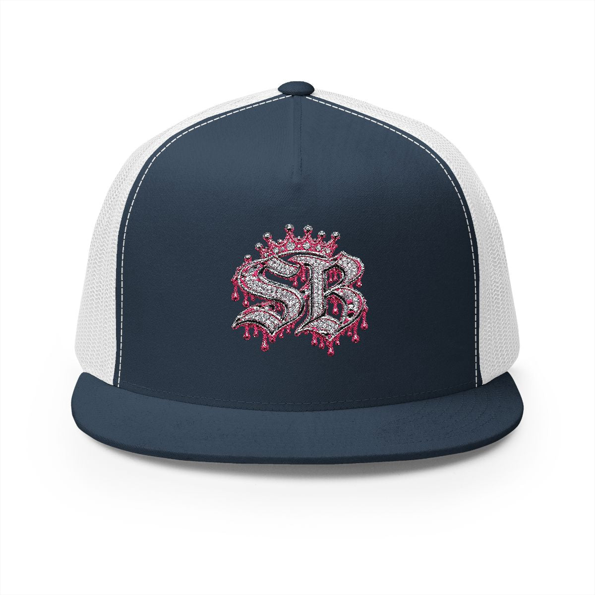 5 Panel Trucker Cap-PINK SB LOGO-SCUMMIEBEARZ™️