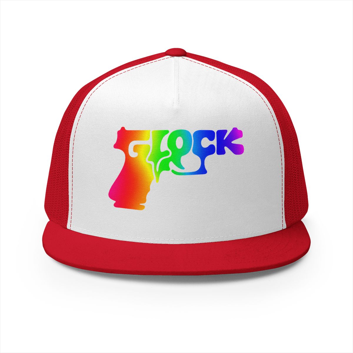 5 Panel Trucker Cap-RAINBOW GLOCK-SCUMMIEBEARZ™️