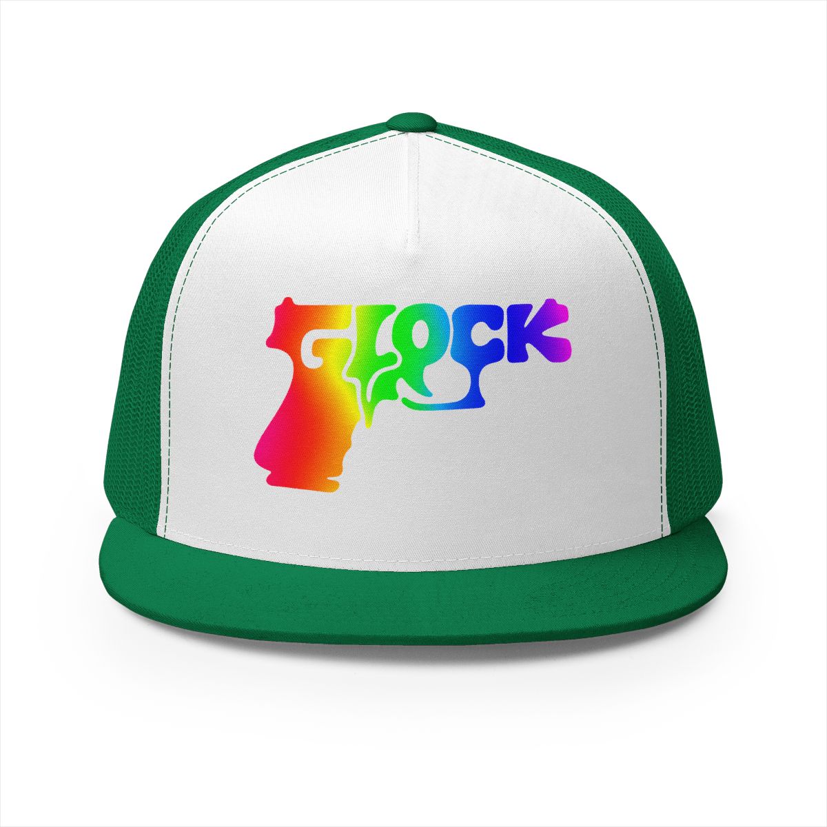 5 Panel Trucker Cap-RAINBOW GLOCK-SCUMMIEBEARZ™️