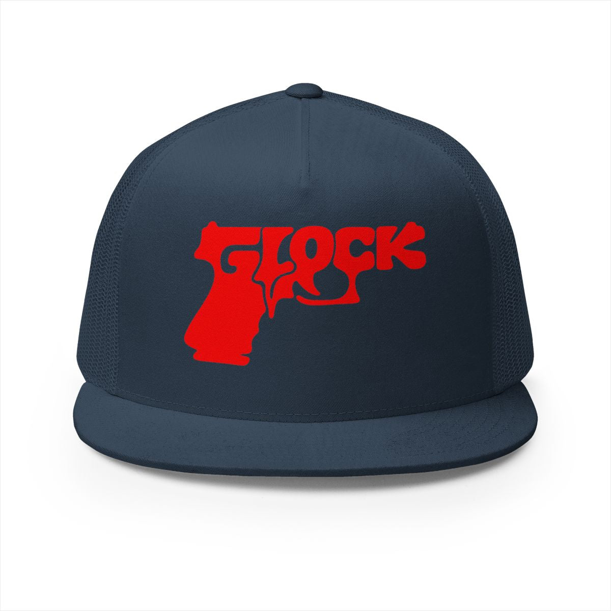 5 Panel Trucker Cap-RED GLOCK LOGO-SCUMMIEBEARZ™️