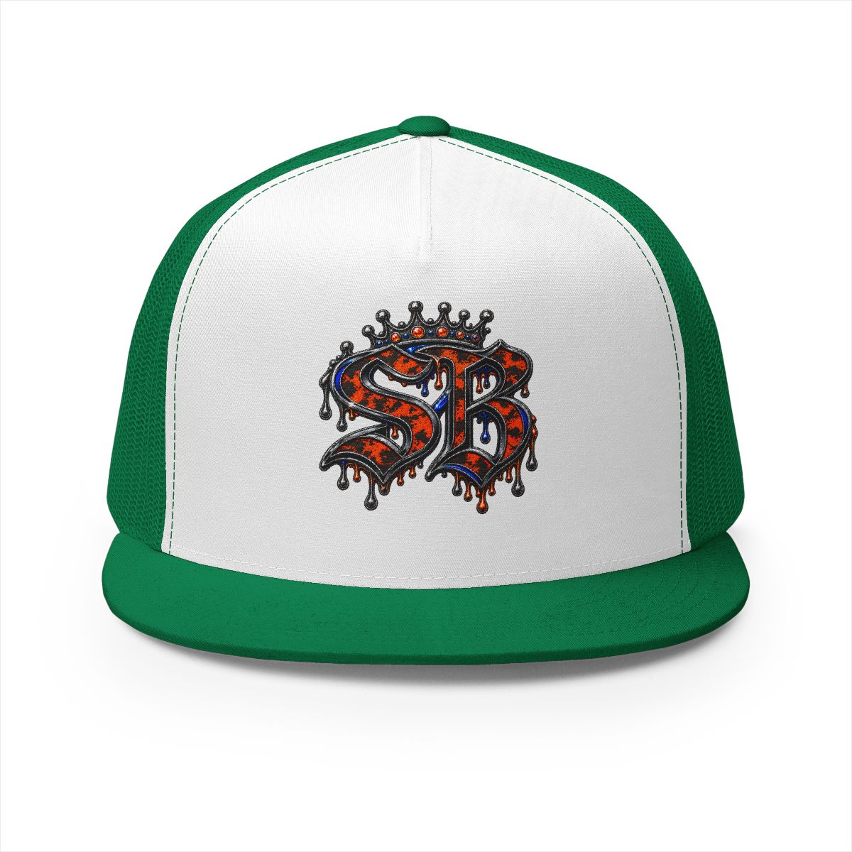 5 Panel Trucker Cap-RED SB LOGO-SCUMMIEBEARZ™