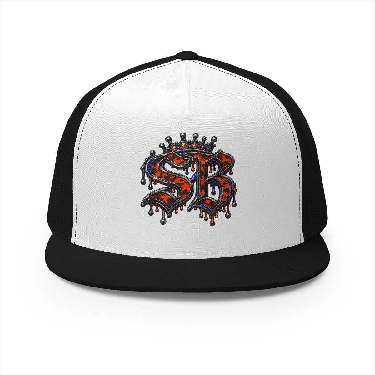 5 Panel Trucker Cap-RED SB LOGO-SCUMMIEBEARZ™