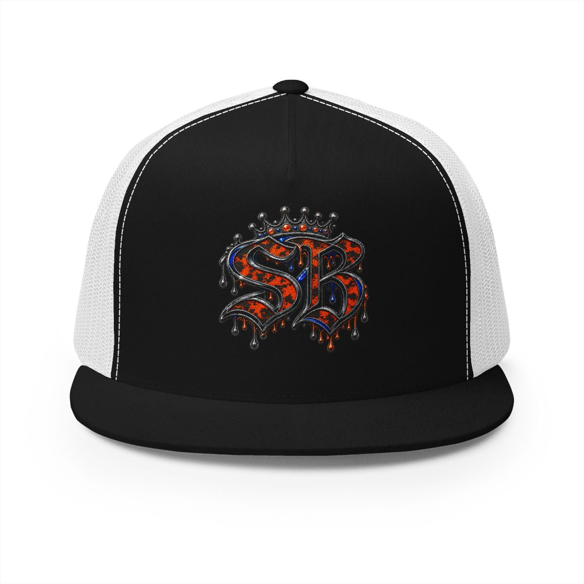 5 Panel Trucker Cap-RED SB LOGO-SCUMMIEBEARZ™