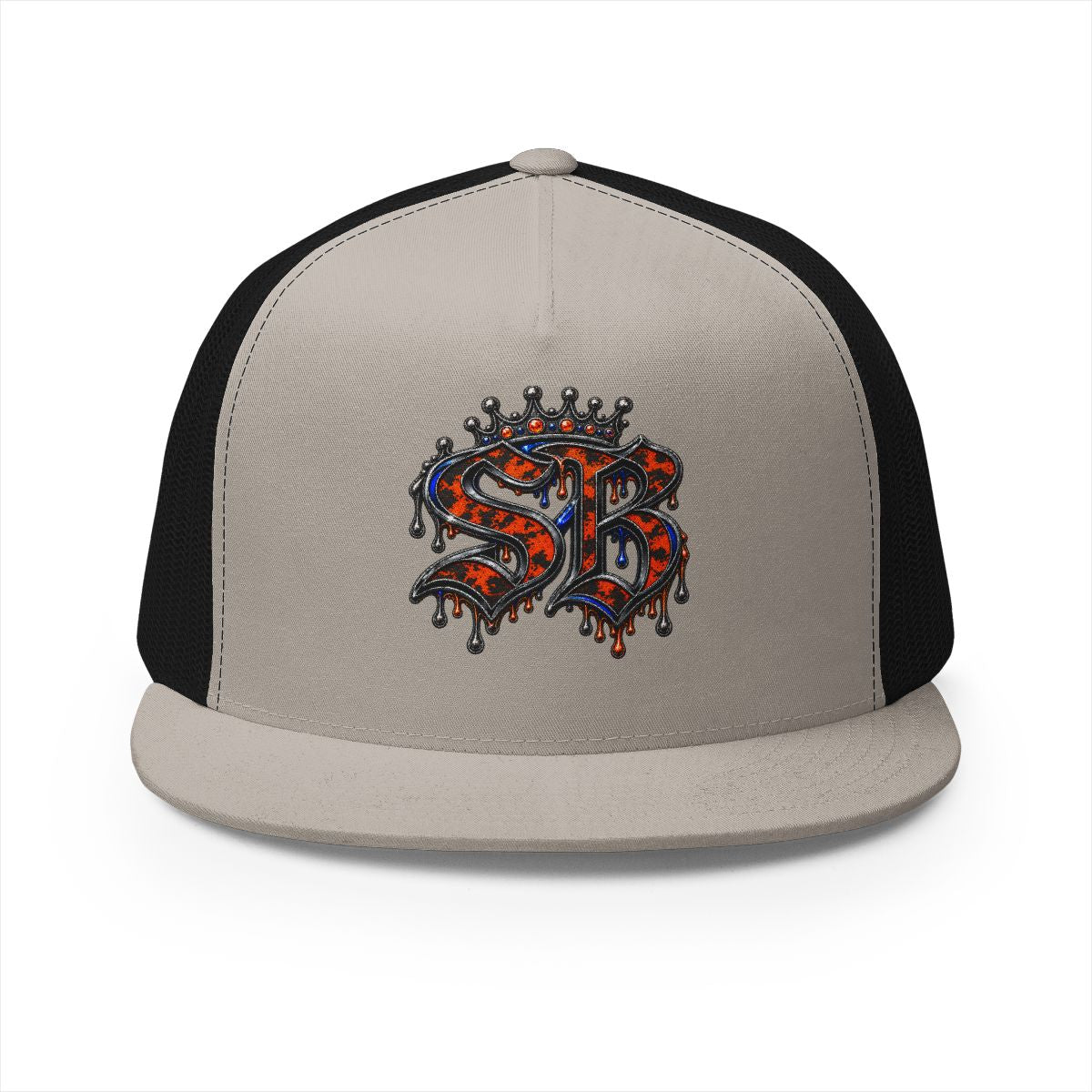 5 Panel Trucker Cap-RED SB LOGO-SCUMMIEBEARZ™