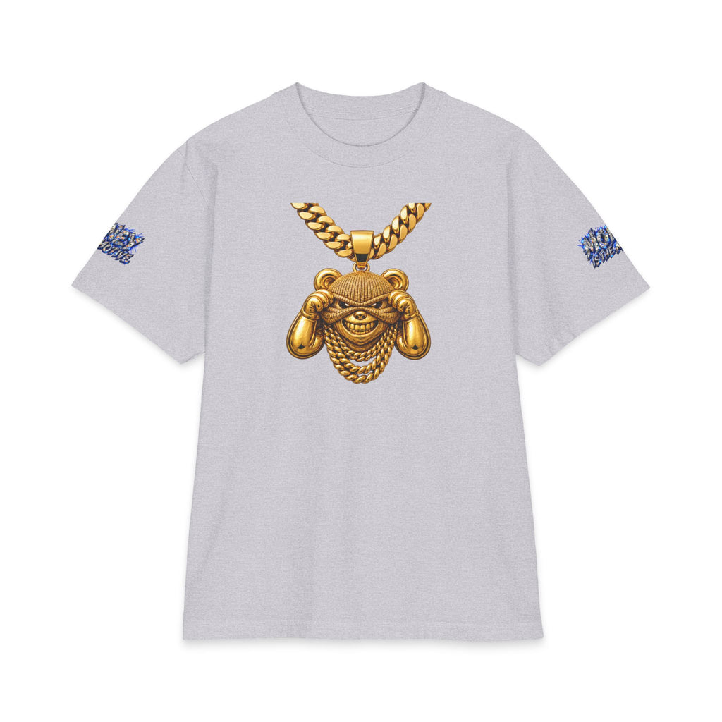 Money Is The Motive Gold Pendant | SCUMMIEBEARZ™ Shaka Wear Heavyweight Tee