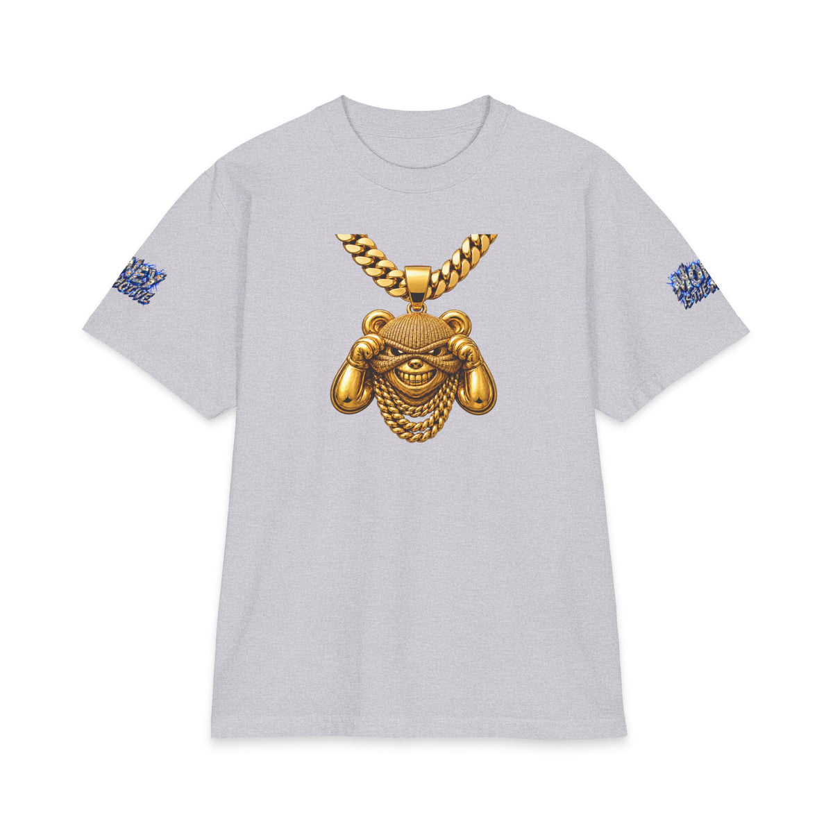 Money Is The Motive Gold Pendant | SCUMMIEBEARZ™ Shaka Wear Heavyweight Tee