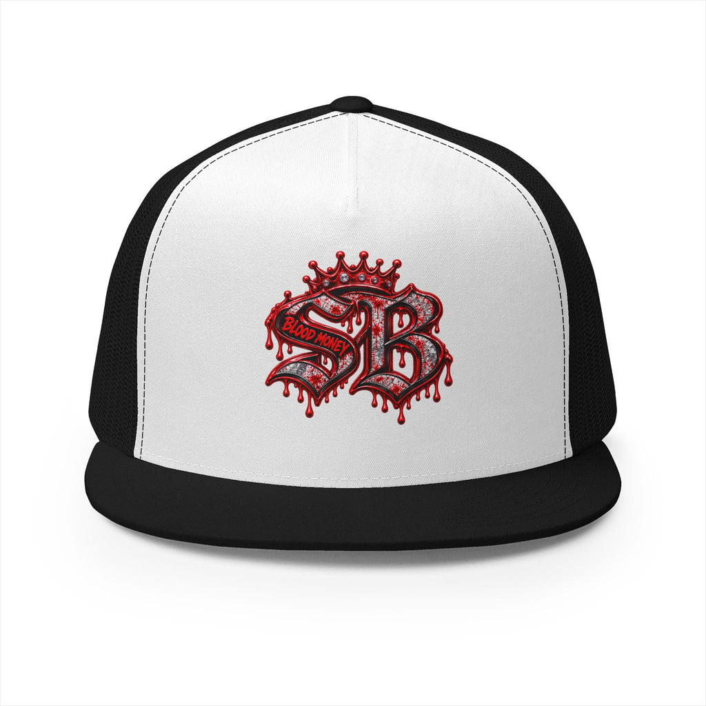 5 Panel Trucker Cap-RED/SILVER SB LOGO-SCUMMIEBEARZ™