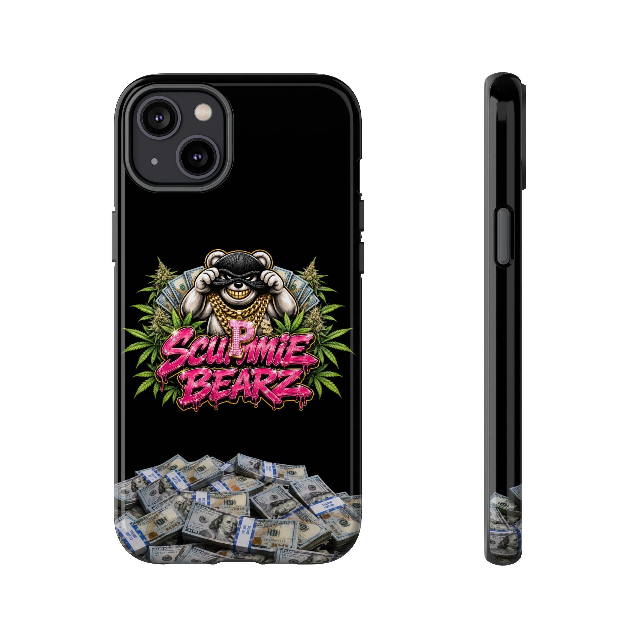 SCUMMIEBEARZ P.M.W. (P***y Money Weed) Logo Tough Cases