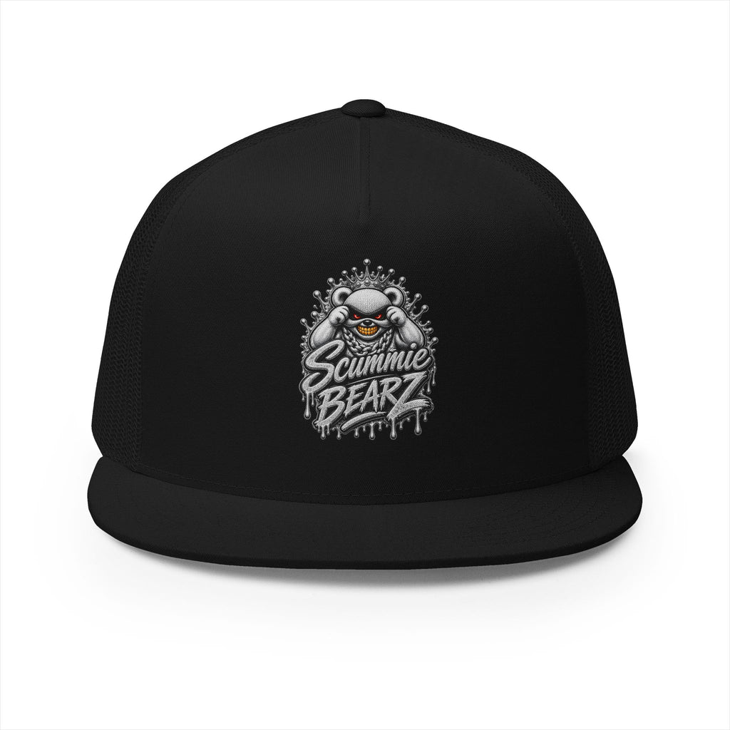 5 Panel Trucker Cap-SILVER MASK LOGO-SCUMMIEBEARZ™