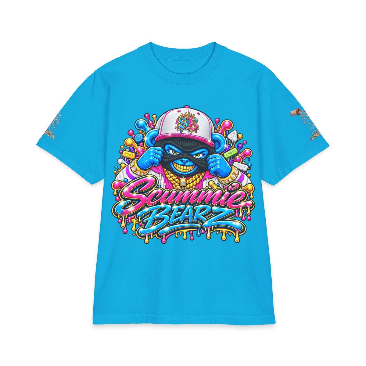 Get Your Mind Right — Multicolor Remix | SCUMMIEBEARZ™ Shaka Wear Heavyweight Tee