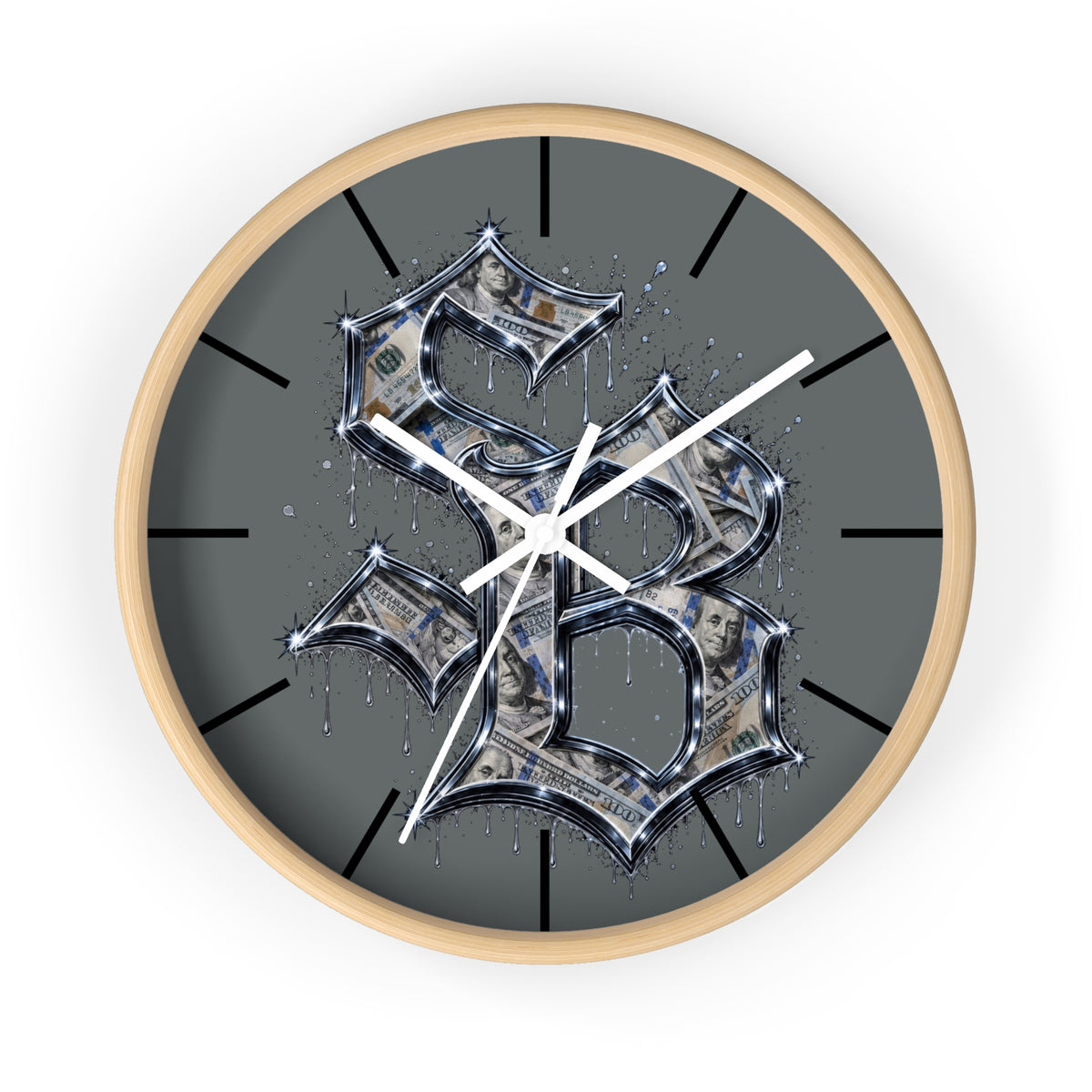 Wall Clock-MONEY SB LOGO-SCUMMIEBEARZ™️