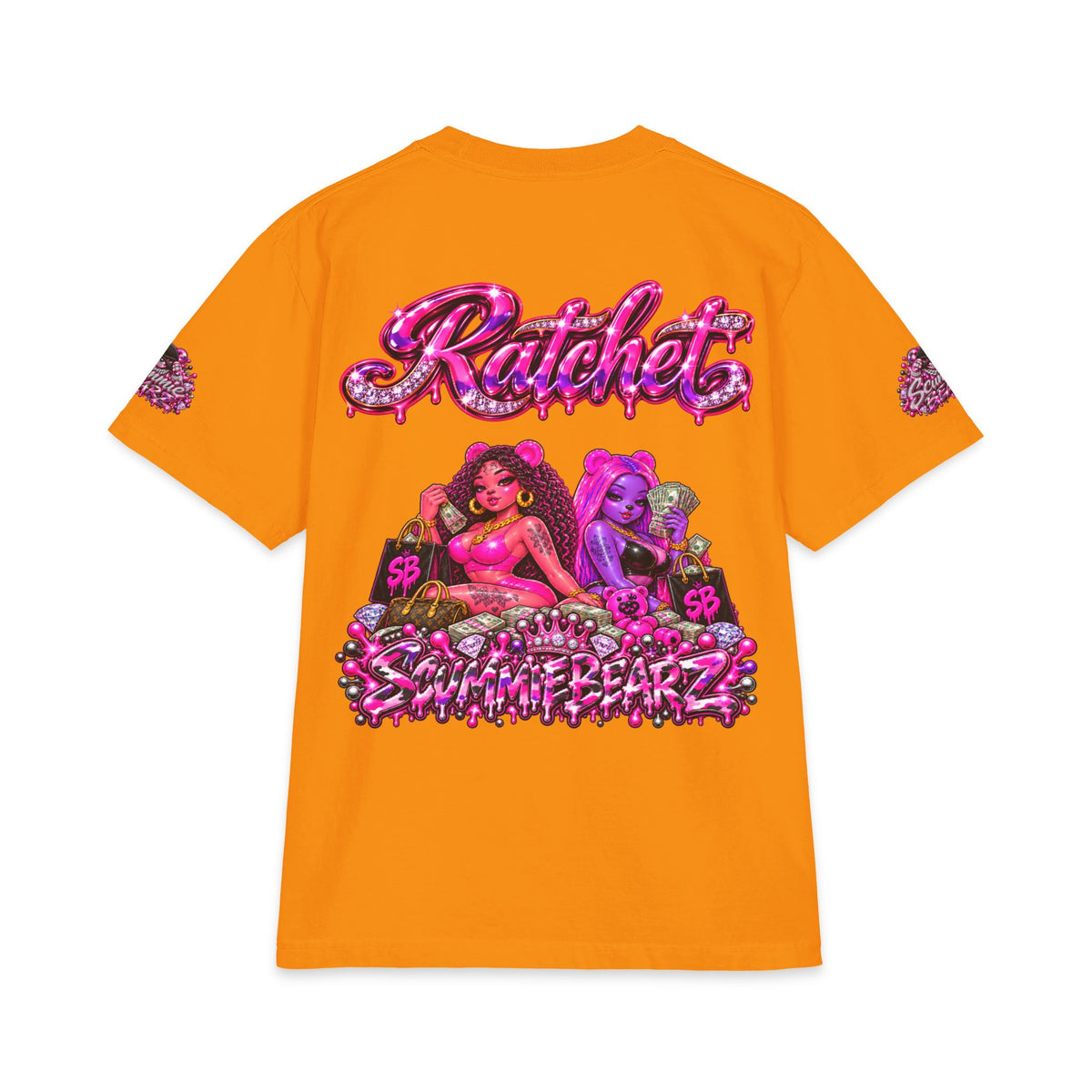 Ratchet — Pink/Purple | SCUMMIEBEARZ™ Shaka Wear Heavyweight Tee