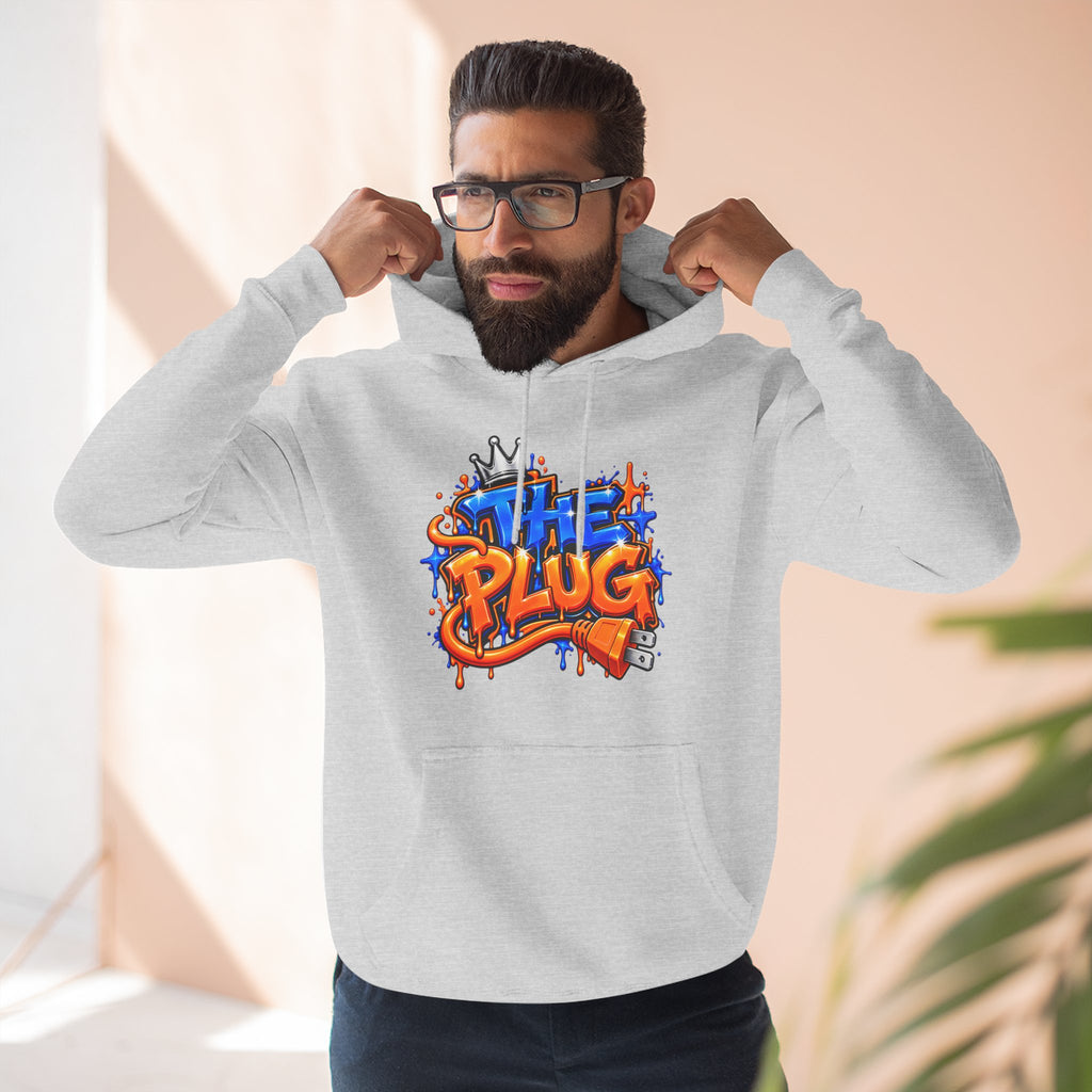 Three-Panel Fleece Hoodie-THE PLUG-SCUMMIEBEARZ™️