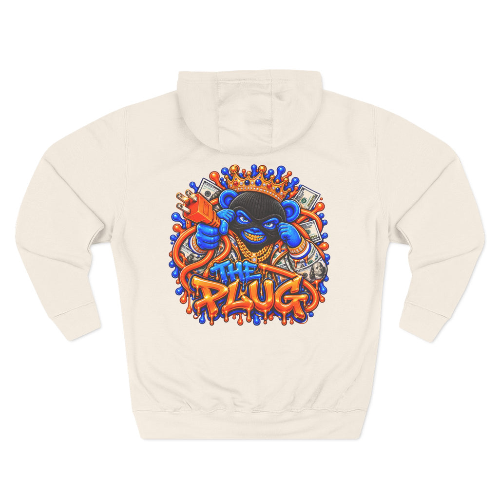 Three-Panel Fleece Hoodie-THE PLUG-SCUMMIEBEARZ™️