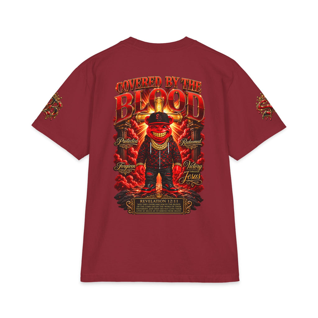 Covered by the Blood | SCUMMIEBEARZ™ Shaka Wear Heavyweight Tee