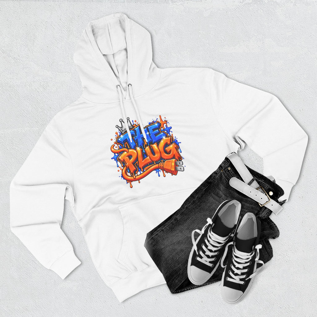 Three-Panel Fleece Hoodie-THE PLUG-SCUMMIEBEARZ™️