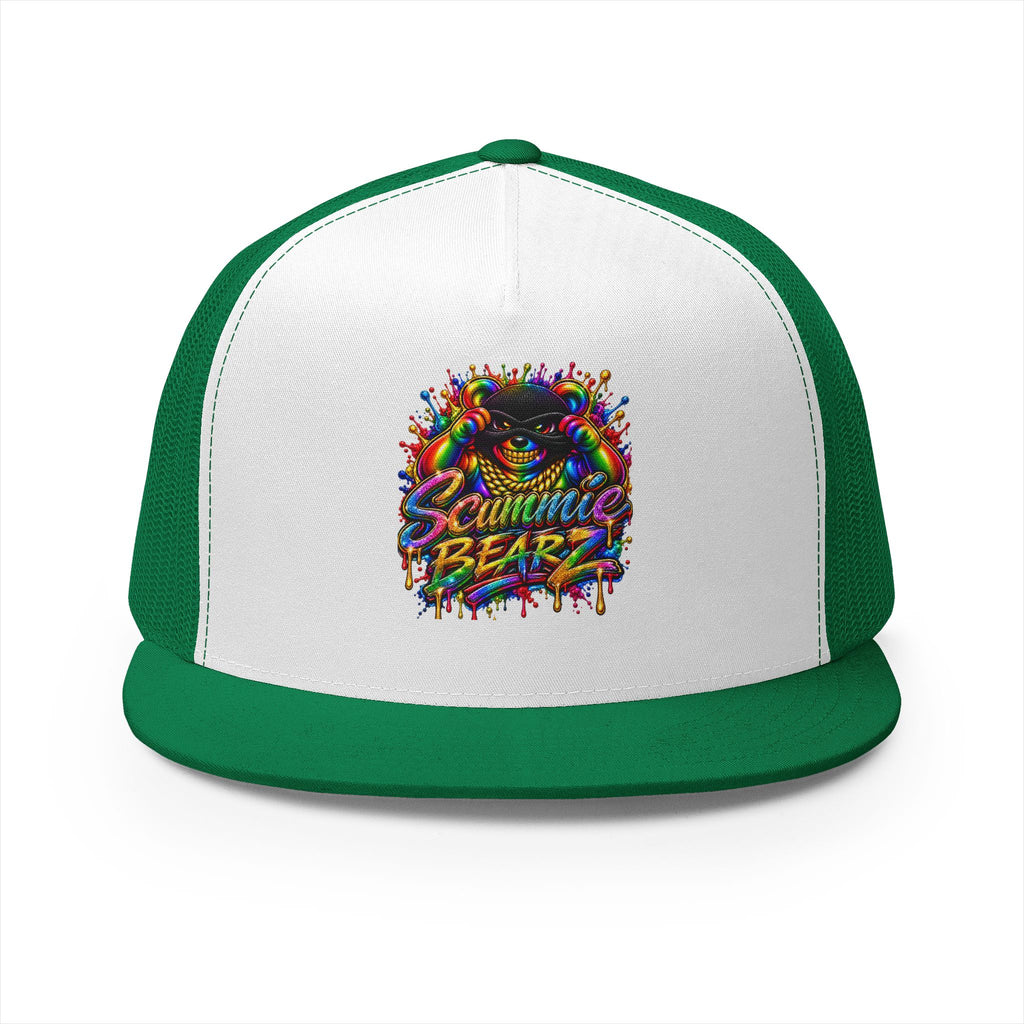 5 Panel Trucker Cap-RAINBOW MASK LOGO-SCUMMIEBEARZ™