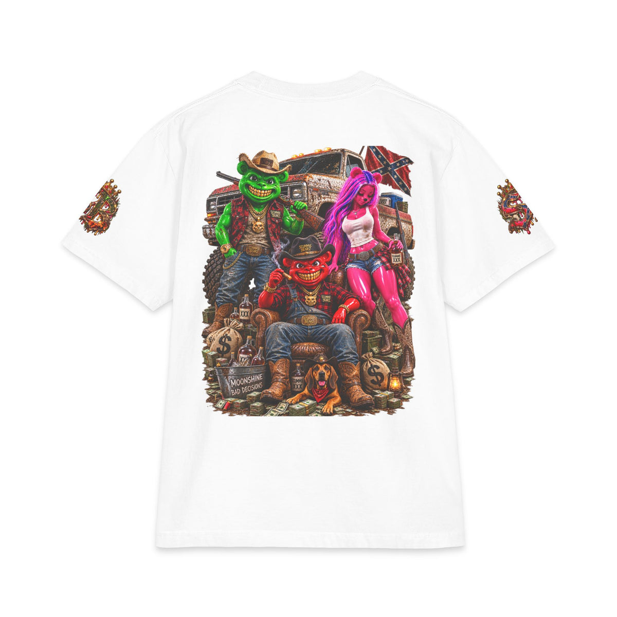 The Three Untryamigos | SCUMMIEBEARZ™ Shaka Wear Heavyweight Tee