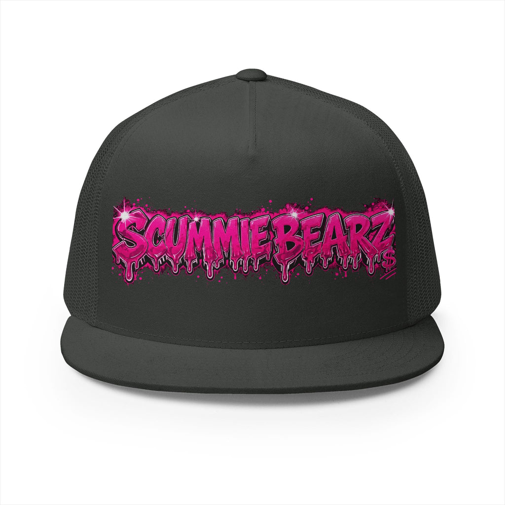 5 Panel Trucker Cap-PINK SCUMMIEBEARZ LOGO-SCUMMIEBEARZ™