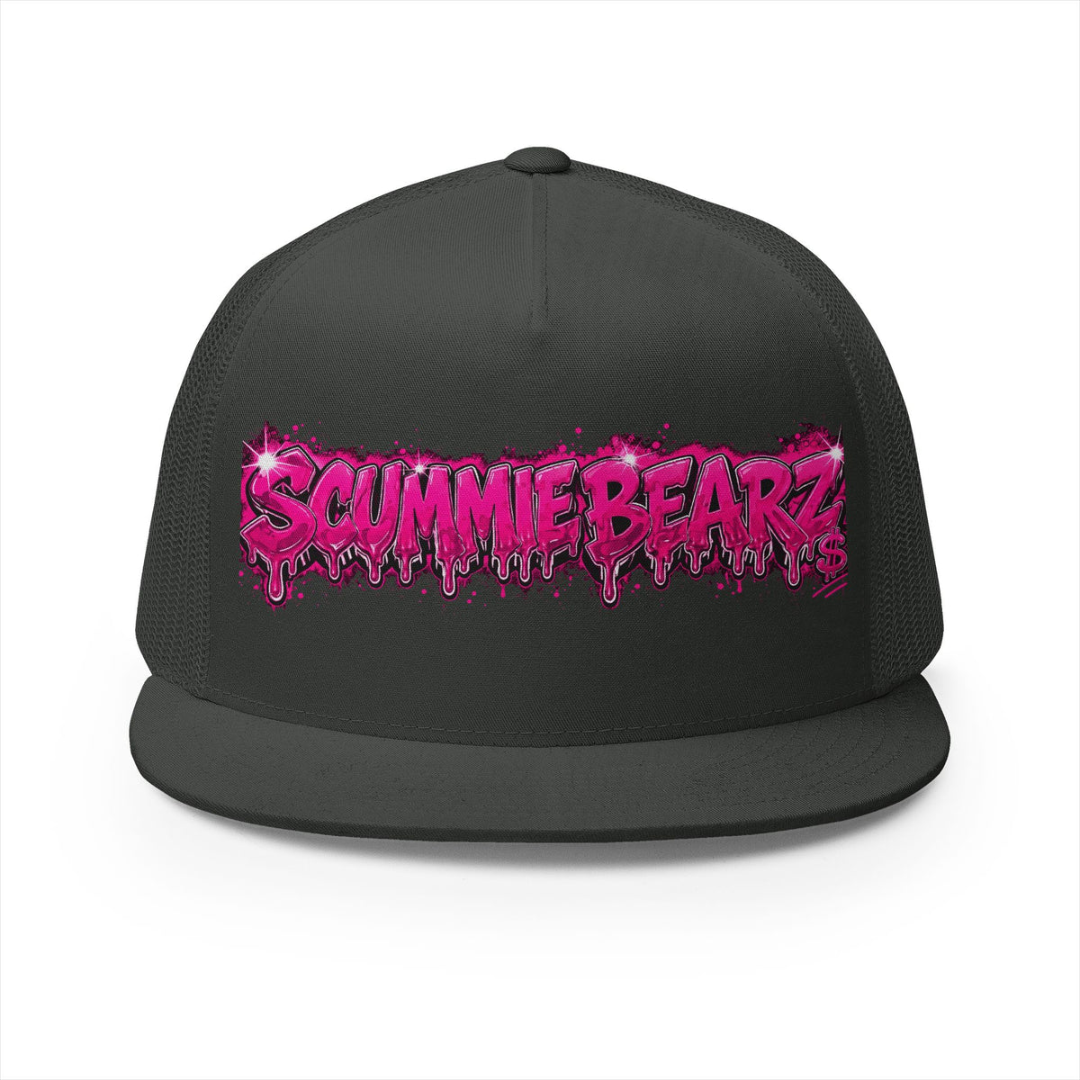 5 Panel Trucker Cap-PINK SCUMMIEBEARZ LOGO-SCUMMIEBEARZ™