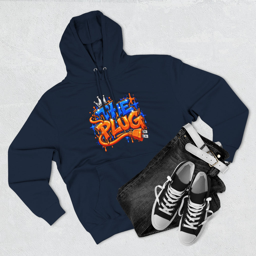 Three-Panel Fleece Hoodie-THE PLUG-SCUMMIEBEARZ™️