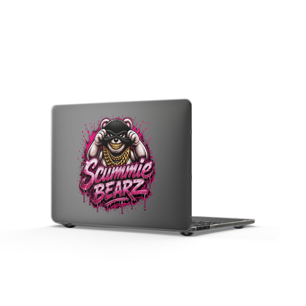 Matte MacBook Cases-PINK CAMO MASK LOGO-SCUMMIEBEARZ™️