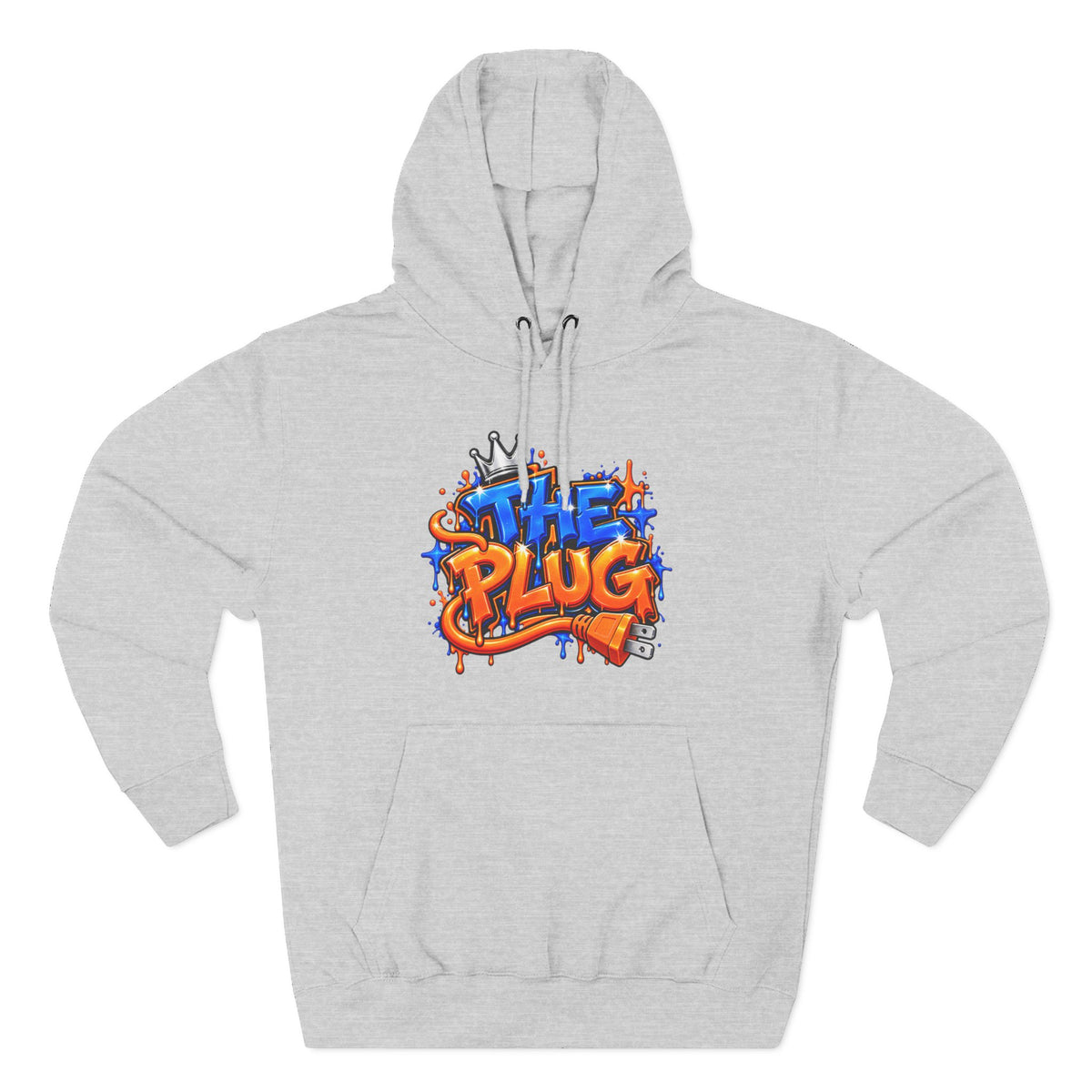 Three-Panel Fleece Hoodie-THE PLUG-SCUMMIEBEARZ™️