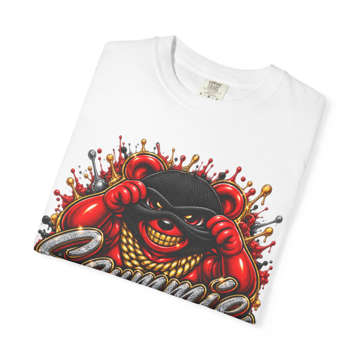Unisex Garment-Dyed T-shirt-HELL LOST ANOTHER ONE/MASK LOGO-SCUMMIEBEARZ™