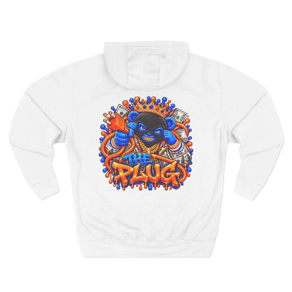 Three-Panel Fleece Hoodie-THE PLUG-SCUMMIEBEARZ™️