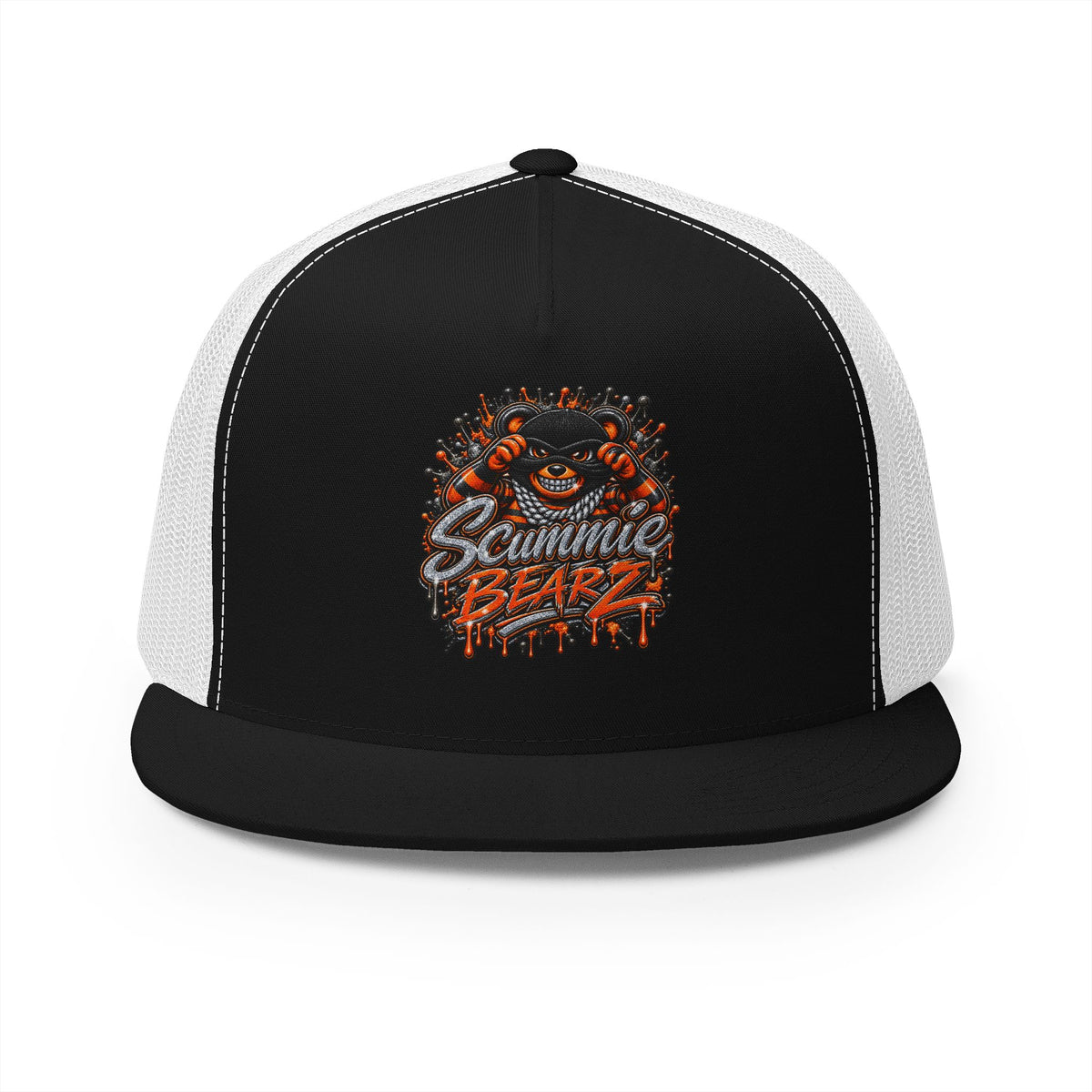 5 Panel Trucker Cap-LOCKED UP MASK LOGO-SCUMMIEBEARZ™