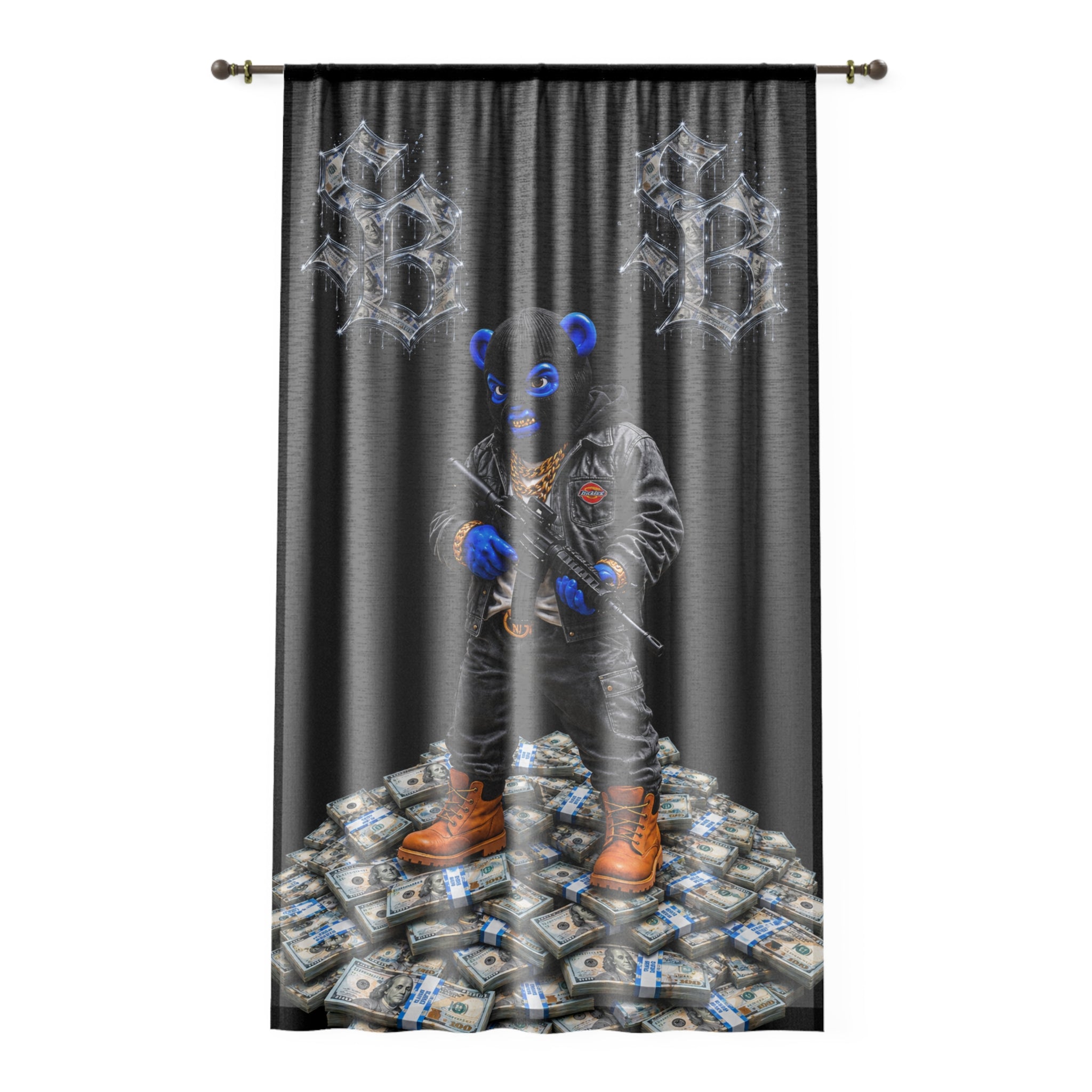 Window Curtain-Money Trap-SCUMMIEBEARZ™