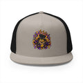 5 Panel Trucker Cap-PURPLE/GOLD SB MASK LOGO-SCUMMIEBEARZ™