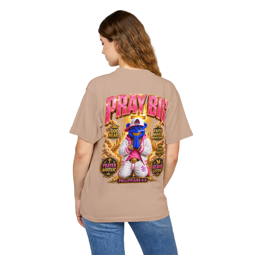 Unisex Urban Heavy Tee PRAY BIG™ | CHRISTIAN STREETWEAR TEE-SCUMMIEBEARZ™️