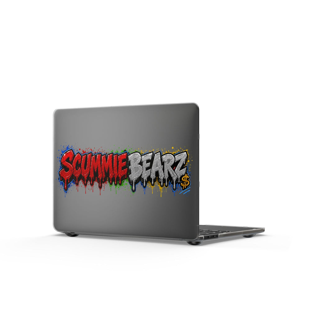 Matte MacBook Cases-RED / SILVER LOGO-SCUMMIEBEARZ™