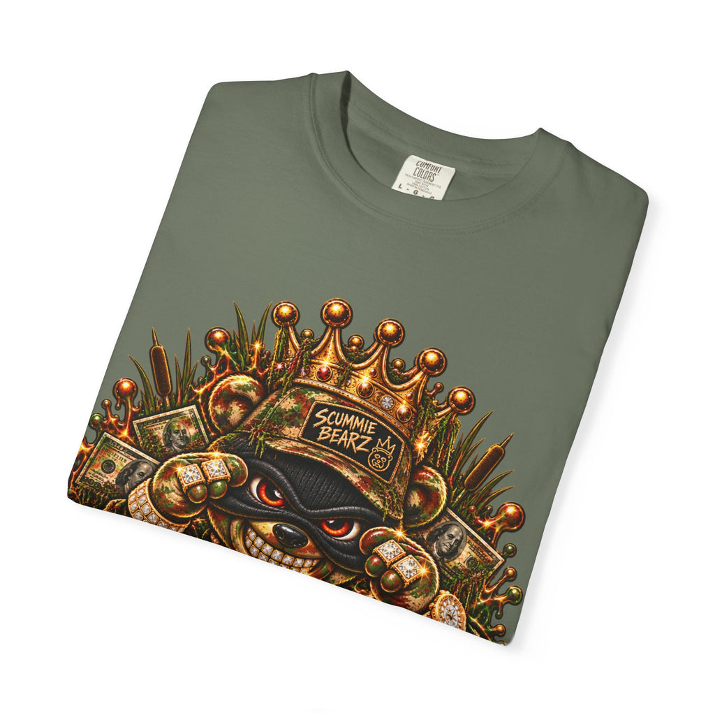 Unisex Garment-Dyed T-shirt-HILLBILLY CAMO GLOCK -SCUMMIEBEARZ™