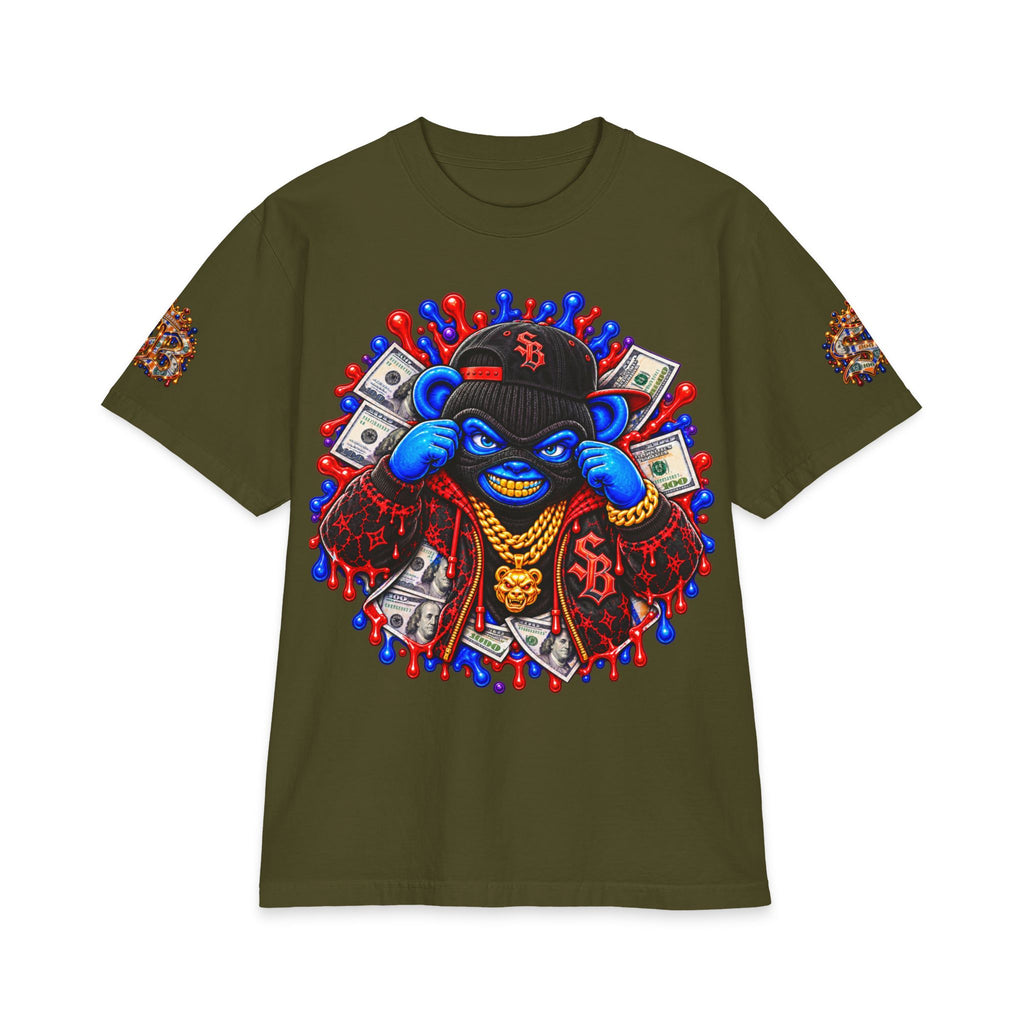 Get Served Red/Blue Remix | SCUMMIEBEARZ™ Shaka Wear Heavyweight Tee