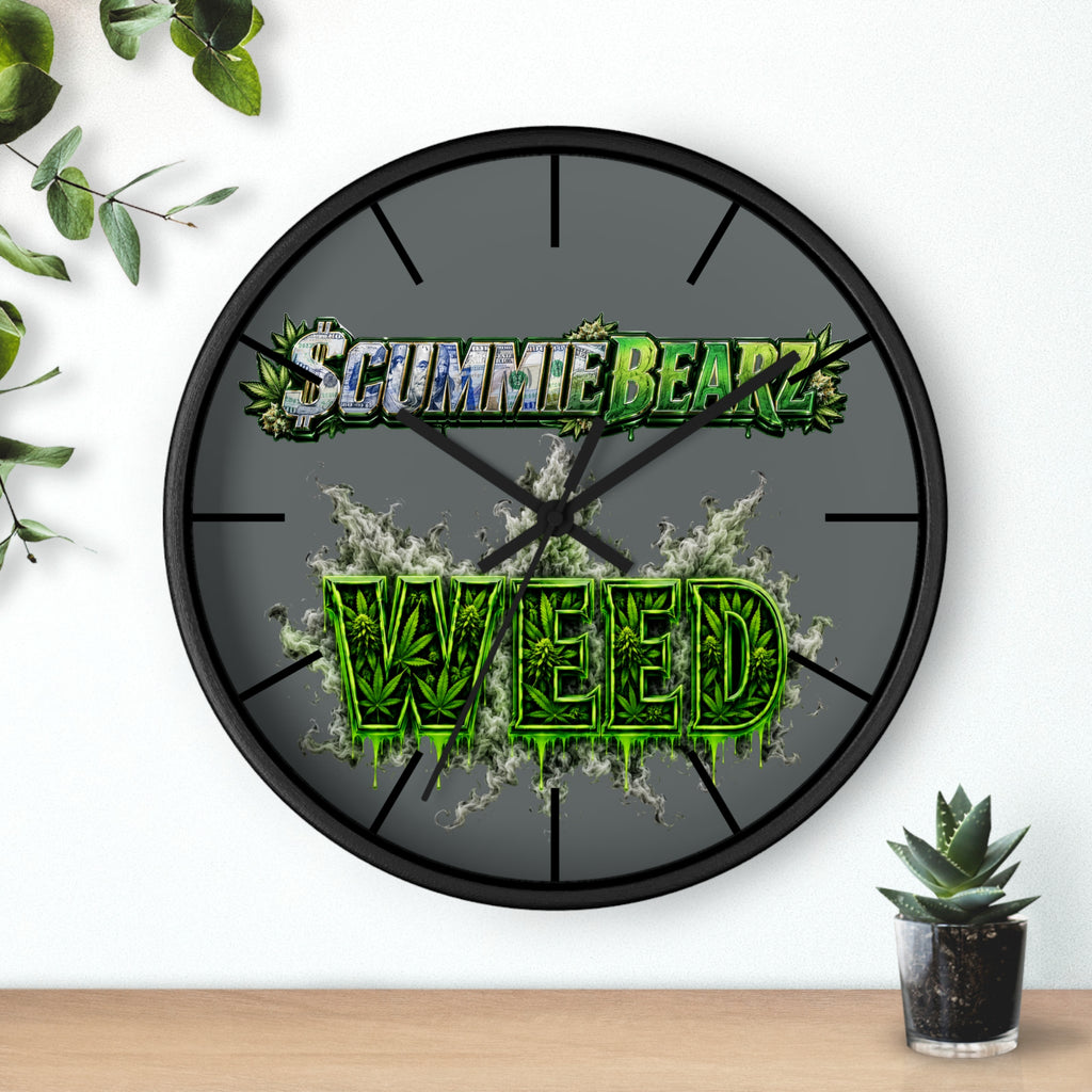 Wall Clock-Weed-SCUMMIEBEARZ™️