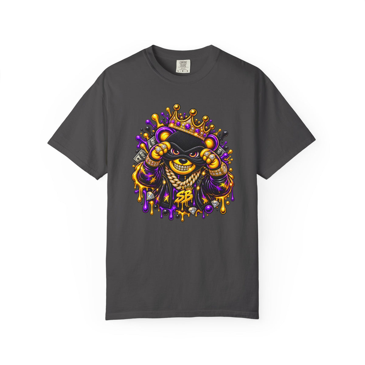 Unisex Garment-Dyed T-shirt-what you need i got it/ WHAT YOU NEED i GOT IT/CROWN MASK LOGO-SCUMMIEBEARZ™️